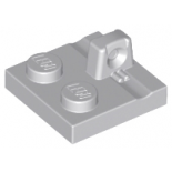 Light Bluish Gray Hinge Plate 2 x 2 Locking with 1 Finger on Top