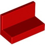 Red Panel 1 x 2 x 1 with Rounded Corners