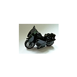 Motorcycle City with Black Chassis (Long Fairing Mounts) and Light Bluish Gray Wheels