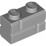 Light Bluish Gray Brick, Modified 1 x 2 with Masonry Profile (Brick Profile)