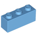 Medium Blue Brick 1 x 3
