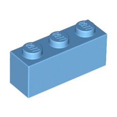 Medium Blue Brick 1 x 3