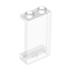Trans-Clear Panel 1 x 2 x 3 with Side Supports - Hollow Studs
