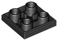 Black Tile, Modified 2 x 2 Inverted