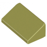 Olive Green Slope 30 1 x 2 x 2/3