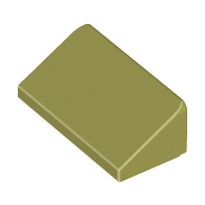 Olive Green Slope 30 1 x 2 x 2/3