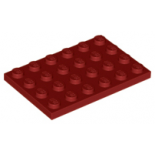 Dark Red Plate 4 x 6