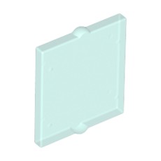 Trans-Light Blue Glass for Window 1 x 2 x 2 Flat Front