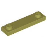 Olive Green Plate, Modified 1 x 4 with 2 Studs
