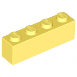 Bright Light Yellow Brick 1 x 4