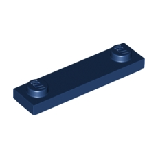 Dark Blue Plate, Modified 1 x 4 with 2 Studs