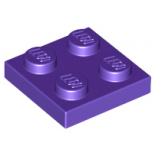 Dark Purple Plate 2 x 2