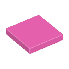 Dark Pink Tile 2 x 2 with Groove