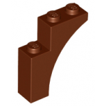 Reddish Brown Brick, Arch 1 x 3 x 3