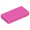 Dark Pink Tile 1 x 2 with Groove