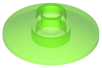 Trans-Bright Green Dish 2 x 2 Inverted (Radar)