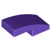 Dark Purple Slope, Curved 2 x 1 No Studs