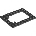 Black Plate, Modified 6 x 8 Trap Door Frame Horizontal