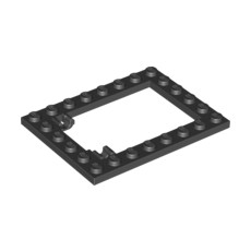 Black Plate, Modified 6 x 8 Trap Door Frame Horizontal