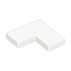 White Tile 2 x 2 Corner