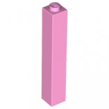 Bright Pink Brick 1 x 1 x 5 - Solid Stud