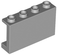 Light Bluish Gray Panel 1 x 4 x 2 with Side Supports - Hollow Studs