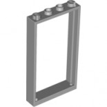 Light Bluish Gray Door, Frame 1 x 4 x 6 with 2 Holes on Top and Bottom