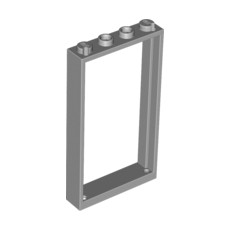 Light Bluish Gray Door, Frame 1 x 4 x 6 with 2 Holes on Top and Bottom
