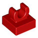 Red Tile, Modified 1 x 1 with Clip