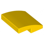 Yellow Slope, Curved 2 x 2 No Studs