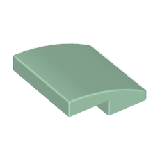 Sand Green Slope, Curved 2 x 2 No Studs