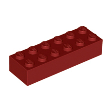 Dark Red Brick 2 x 6