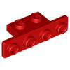 Red Bracket 1 x 2 - 1 x 4 with Rounded Corners