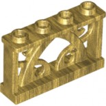 Pearl Gold Fence 1 x 4 x 2 Ornamented with 4 Studs