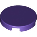 Dark Purple Tile, Round 2 x 2 with Bottom Stud Holder