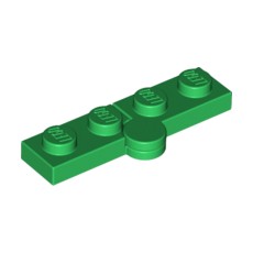 Green Hinge Plate 1 x 4 Swivel Top / Base Complete Assembly