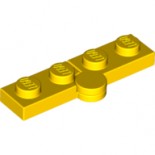 Yellow Hinge Plate 1 x 4 Swivel Top / Base Complete Assembly