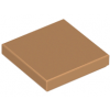 Medium Nougat Tile 2 x 2 with Groove