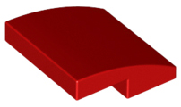 Red Slope, Curved 2 x 2 No Studs