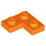 Orange Plate 2 x 2 Corner
