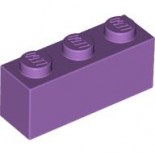 Medium Lavender Brick 1 x 3