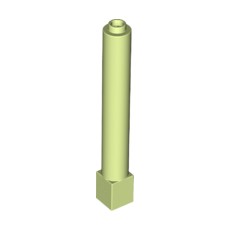 Yellowish Green Support 1 x 1 x 6 Solid Pillar