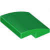 Green Slope, Curved 2 x 2 No Studs