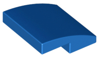 Blue Slope, Curved 2 x 2 No Studs