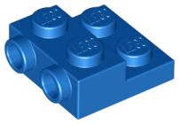Blue Plate, Modified 2 x 2 x 2/3 with 2 Studs on Side
