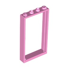 Bright Pink Door, Frame 1 x 4 x 6 with 2 Holes on Top and Bottom