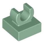Sand Green Tile, Modified 1 x 1 with Clip