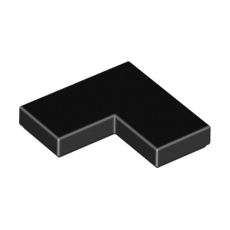 Black Tile 2 x 2 Corner