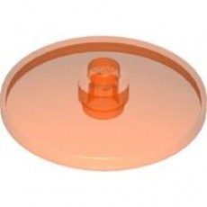 Trans-Neon Orange Dish 4 x 4 Inverted (Radar)