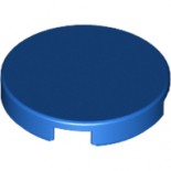 Blue Tile, Round 2 x 2 with Bottom Stud Holder